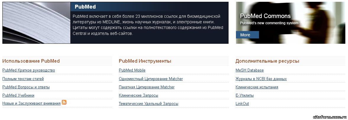 Pubmed перевод на русский язык